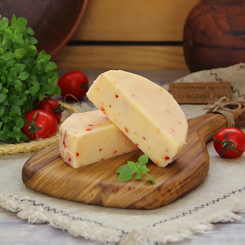 Queso oreado con chile chiltepin